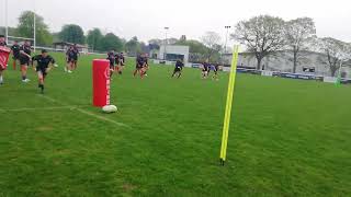 COUNTER ATTACK RUGBY DRILL [upl. by Enaj]