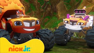 Blaze y Los Monster Machines  ¡Los rescates y carreras en la selva de Blaze  Nick Jr en Español [upl. by Marilla978]