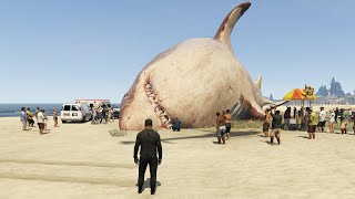 Encontré un MONSTRUO MARINO en GTA 5 [upl. by Naejamron]