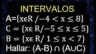 resta de intervalos intersección y union de intervalos ejemplos [upl. by Kimberli]