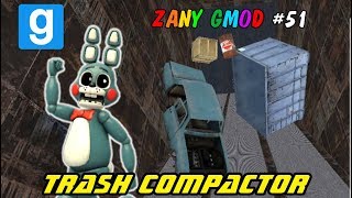 FALLING TRASH DEATH TRAP  Gmod Trash Compactor New Gamemode [upl. by Anelhtac]