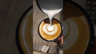 Wing Tulip Latte Art Coffee coffee latteart lattearttutorial espresso shorts [upl. by Nyrac989]