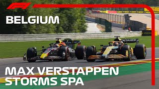 Verstappen Storms Through The Field At Spa  2022 Belgian Grand Prix [upl. by Gnav407]