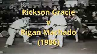 Rickson Gracie v Rigan Machado [upl. by Ennairac]