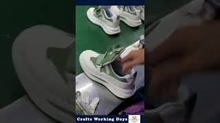 The Process Of Dyeing Shoes  Expert Man And Machinery Can Improve Work Efficiency [upl. by Eceinal465]