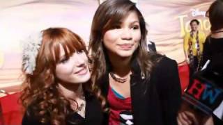 Zendaya and Bella Thorne Interviewed  Tangled Premiere [upl. by Sally]