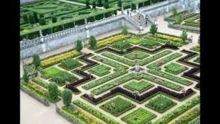 Chateau Villandry Gardens in Loire Valley from experienceloirecom [upl. by Acinomahs]