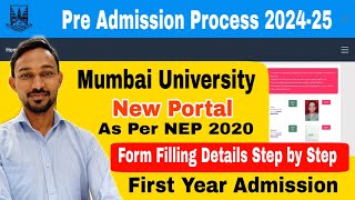 Pre Admission Form Filling Step by Step Mumbai University  Atul Sir [upl. by Siger]