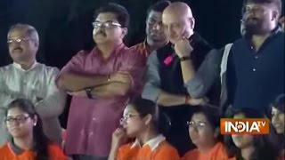 HOT Debate Between Anupam Kher and JNU Students in the Campus [upl. by Daht]