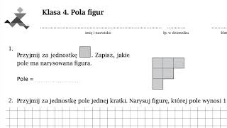 Matematyka z plusem 4  pola figur Sprawdzian PDF [upl. by Ilarin]