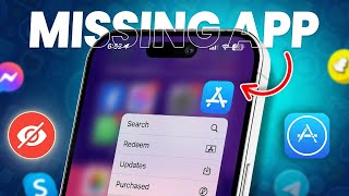 App Store Missing from iPhone Home Screen  How to Find and Restore the App Store [upl. by Asilam]