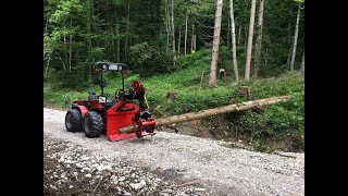 Eigenbau Holzgreifer inkl Umbau der Seilwinde als Rückezange oder Forstzange fürn Carraro [upl. by Litnahc]