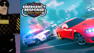 Playing emergency response liberty county ROBLOX part 1 [upl. by Aelem]