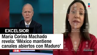 Venezuela Hablamos con María Corina Machado sobre los lazos de México con Maduro [upl. by Possing]