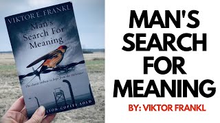 Mans Search for Meaning  Book by Viktor Frankl [upl. by Ynnek]