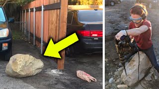 Geologist Gets Revenge On Drunk Neighbour Who Blocks Her Car With Boulder [upl. by Hebel883]