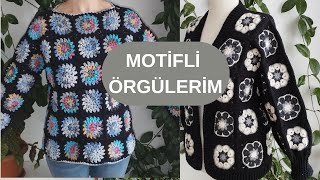 MOTİFLİ ÖRGÜLERİM 🌸 MOTİFLİ HIRKA 🌸 MOTİFLİ BLUZ 🌸 MOTİFLİ BATTANİYE 🌸 MOTİFLİ KAZAK [upl. by Bainter]