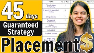 Placements  How to study in last 45 days  Step by Step Roadmap [upl. by Ferrand16]