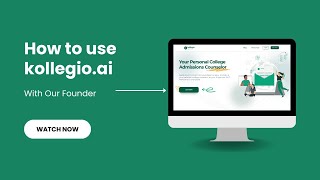 How to Use Kollegioai Walk Through w Our Founder [upl. by Ramat11]
