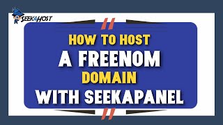 How to host a Freenom domain name in SeekaPanel [upl. by Vinia]