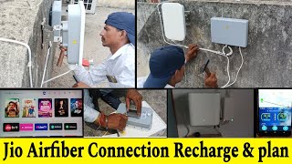 Jio Airfiber Full Installation Setup Booking Recharge Speed amp Plan jio video [upl. by Torto]