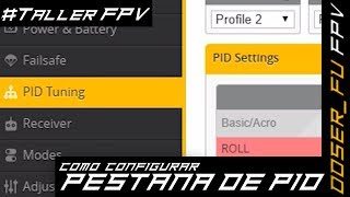 Como configurar la pestaña de PID en Betaflight [upl. by Effie]