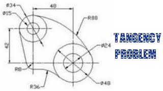 TANGENCY PROBLEM  How to draw the above TANGENCY PROBLEM [upl. by Nueormahc635]