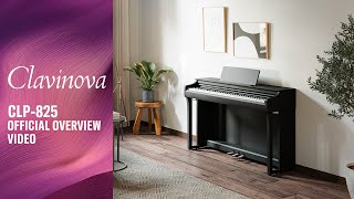 Yamaha Clavinova CLP825 Digital Piano Overview [upl. by Dody229]