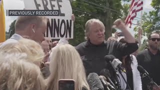 Steve Bannon released from prison in Danbury [upl. by Saffren]