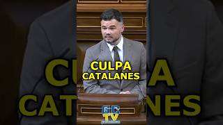 ¿Es culpa de los catalanes Gabriel Rufián pp psoe vox sumar rufian [upl. by Eelrefinnej965]