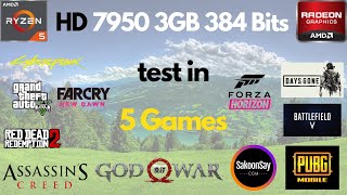 HD 7950 3GB 384bit Test in 5 Games  HD 7950 3GB 384bits GPU Review amp Benchmark [upl. by Yeclek]