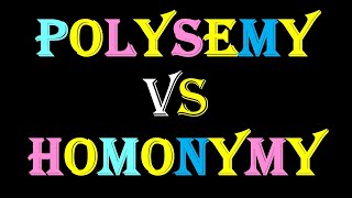 Polysemy vs Homonymy Related Meaning Unrelated Meanings Related and Unrelated Senses lexical [upl. by Vivienne]