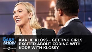 Karlie Kloss  Getting Girls Excited About Coding With Kode With Klossy  The Daily Show [upl. by Ailaht]