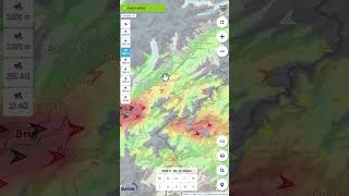 Neu  1000m und 2500m Ebenen für die burnair 2D Wind Prognosen [upl. by Conny]