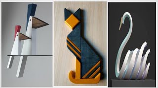 DIY Wooden Art Decorations [upl. by Htedirem648]