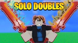 Solo Doubles with Barbarian amp No Bed  Roblox Bedwars [upl. by Yerfej]