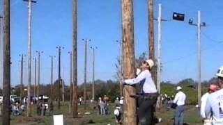 2010 International Linemans Rodeo 142 sec speed climb [upl. by Adnuahs]