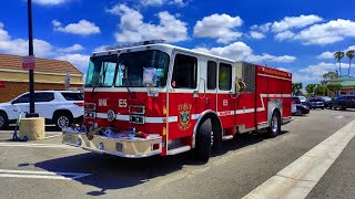 Anaheim Fire amp Rescue Engine 5 Reserve Responding [upl. by Nohshan]