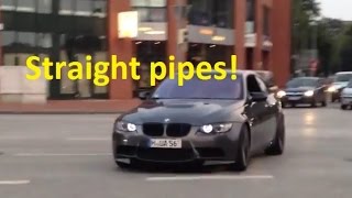 Hannover Hardcore BMW M3 E92 straight pipes [upl. by Thora47]