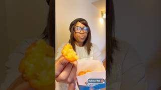 White Castle Triple Cheese Tots  Imjustmekb foodie fastfoodies food foodreview [upl. by Amleht]