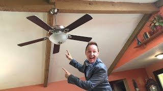 How to Install a Ceiling Fan [upl. by Ylenaj]