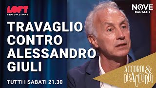 Travaglio contro Alessandro Giuli [upl. by Aiym]