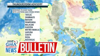 Thunderstorm advisory as of 335 PM July 21 2024  GMA Integrated News Bulletin [upl. by Asil]