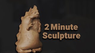 2Minute Clay Sculpture Tutorial Quick amp Easy Sculpting Guide [upl. by Arnuad]