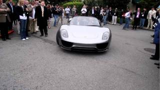 Porsche 918 Sypder Hybrid at Pebble Beach [upl. by Aivil]