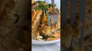 Half roasted cauliflower cauliflower veganrecipes healthyrecipes cauliflowerrecipe [upl. by Borreri804]