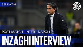 SIMONE INZAGHI INTERVIEW  INTER 11 NAPOLI 🎙️⚫🔵 [upl. by Manchester]