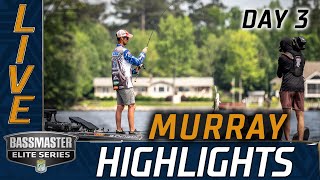 Highlights Day 3 action at Lake Murray Bassmaster Elite Series [upl. by Nalhsa961]