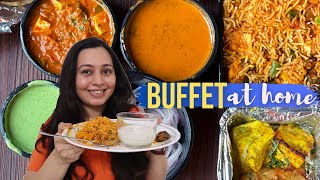 Indian Food BUFFET at home Is it worth Rs700 [upl. by Aihsoj]