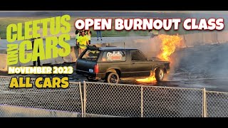 2023 Cleetus amp Cars Freedom Factory Open Burnout Competition FULL EVENT ALL CARS [upl. by Sirromed]